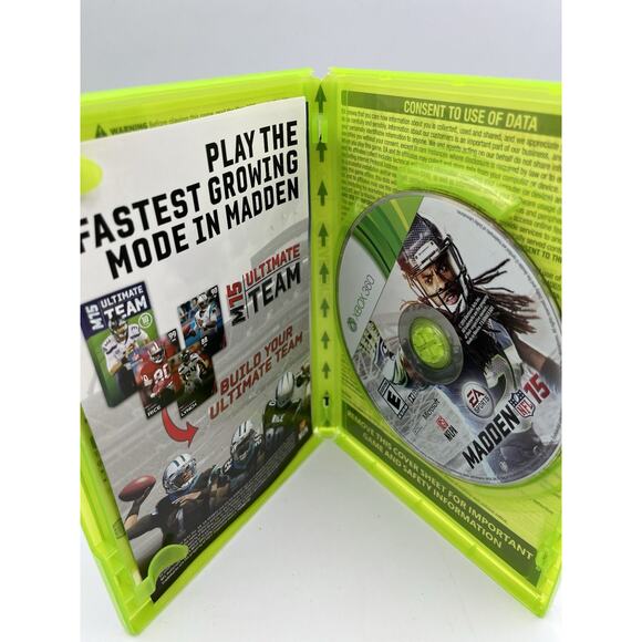 Madden NFL 15 (Microsoft Xbox 360, 2014) W/Insert Tested - Picture 3 of 5